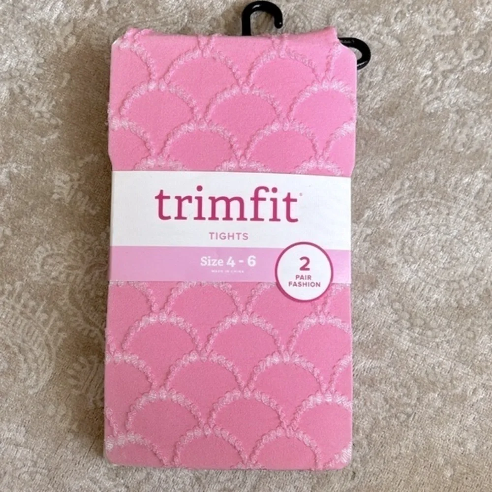 Brand New Girls 3-Pack Carter’s Crew Socks & Trimfit 2-Pack Tights Pink & Cream
